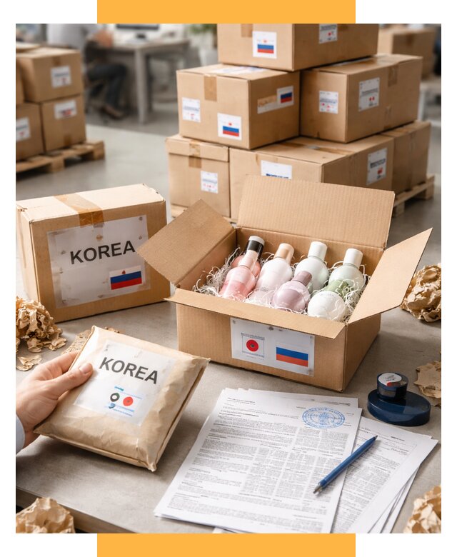 Доставка косметики из Кореи от 8881 р. под ключ | СетСервис-Чсв