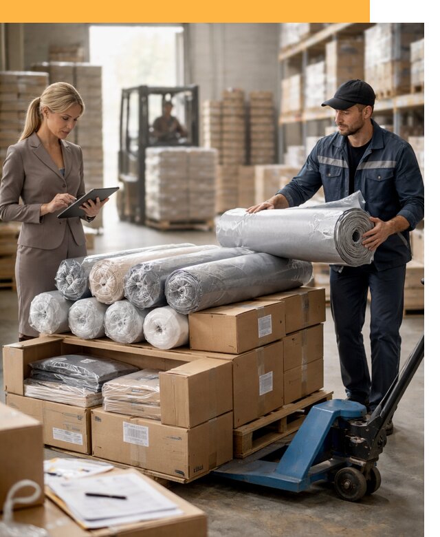 Перевозка текстиля по миру от 15672 руб. с таможней и страхованием